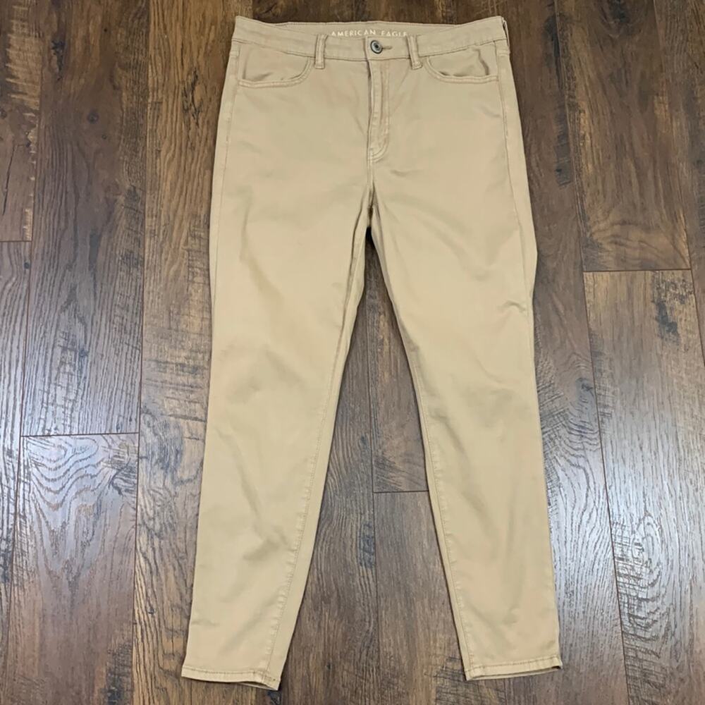American Eagle Super Stretch Hi-Rise Tan Jeggings